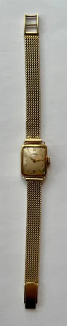 Girard Perregaux Vintage ca. 1920 Damen Armband Uhr aus 14k Gold