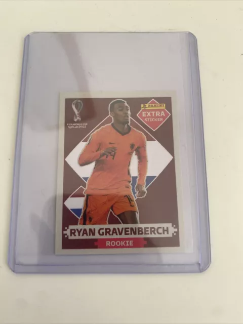 Ryan Gravenberch - Panini Qatar FIFA World Cup 2022 Extra Sticker Rookie Red (2)