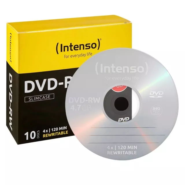 Intenso 4201632 DVD-RW Rohling 4.7 GB 10 St. Slimcase Wiederbeschreibbar