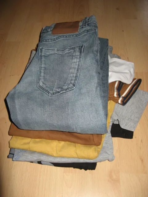 Pacchetto Abbigliamento Misto Grandi Ragazzi 4 T-Shirt Blu Stretch Blu Jeans Età 13-14