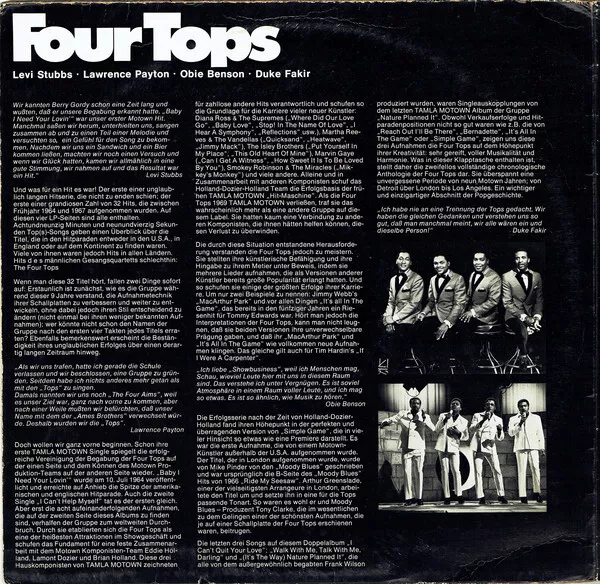 Four Tops - Anthology 1964-72 2xLP Album Comp Gat Vinyl Schallpla 2