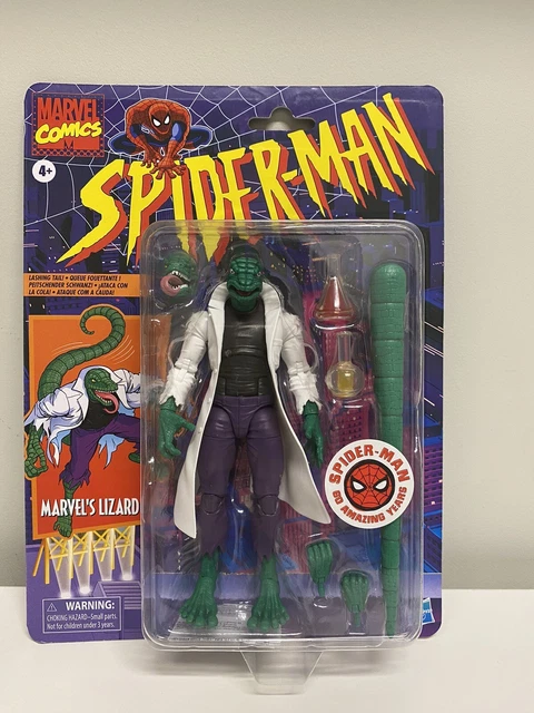 Marvel Legends Spider-Man Retro Lizard 6" Action Figure NEW