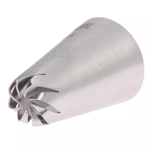 1Pc #108 Russian Drop Rose Icing Piping Nozzles Stainless Steel Flower Mouth
