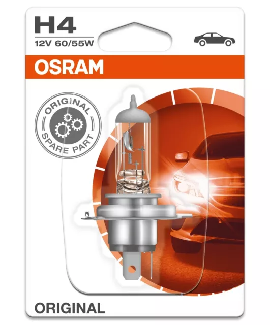 2x OSRAM Halogen-LAMPE H4 ORIGINAL LINE 60/55W 12V STANDARD GLÜHBIRNEN 3