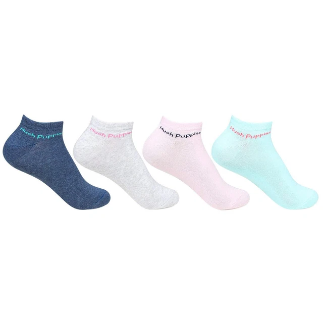 Women's Cotton Multicolour Ankle Socks For Summer Formal Shocks ( Free Size )