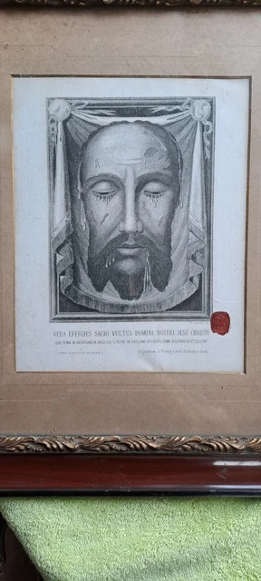 Bild Schweisstuch der Hl.Veronika Reliquie Jesus Christus Leichentuch Veronika V