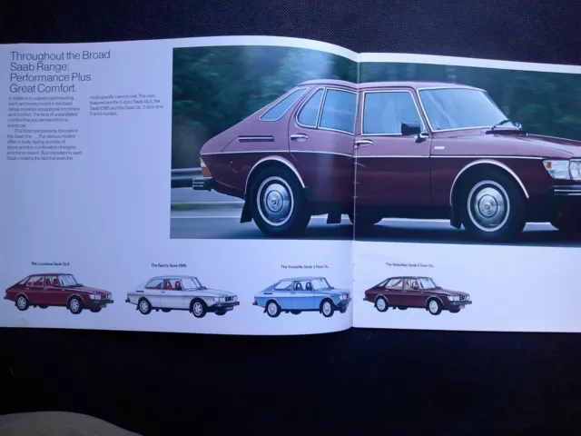 1978 SAAB  Auto Dealer  Sales Brochure original 28 pgs 2