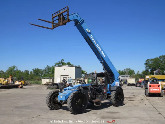2014 Genie GTH-844 44' 8,000 lb Telescopic Reach Forklift Telehandler 8K bidadoo