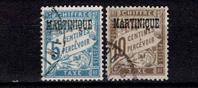 Martinique - Colonie Française - 1927 - Tb Taxe N° 1 / 2 - Oblit- Used