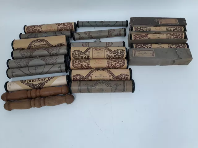 Vintage Pianola Roll Music Scrolls Bundle Themodist Full Scale 17x Collectable