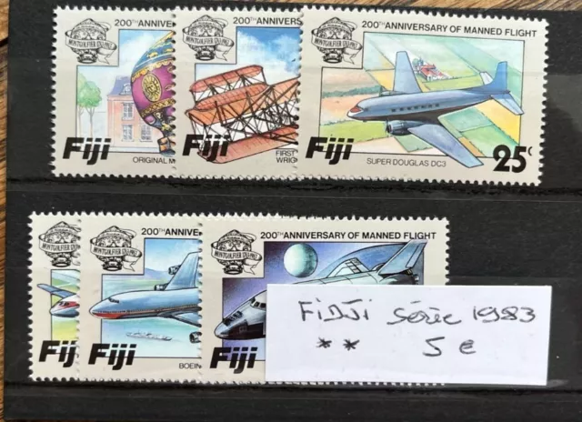 Timbres Fidji Serie 1983 Neufs ** Mnh