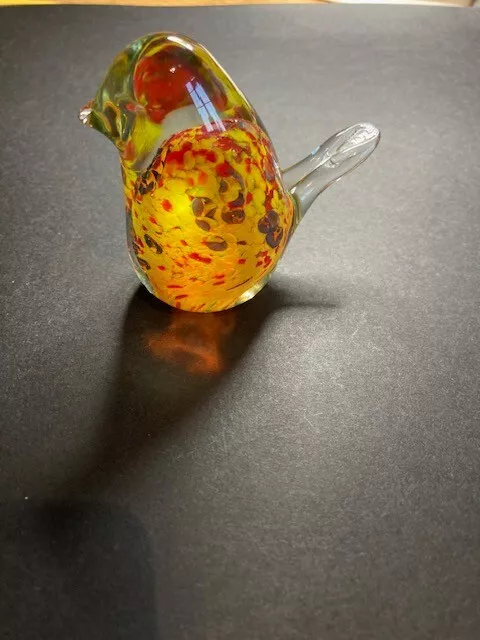 Art glass bird shaped  paperweight