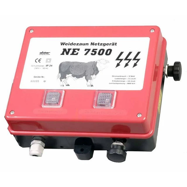 EIDER NE 7500 Starkes Weidezaun Netzgerät - Elektrozaun Wildabwehr Viehhüter