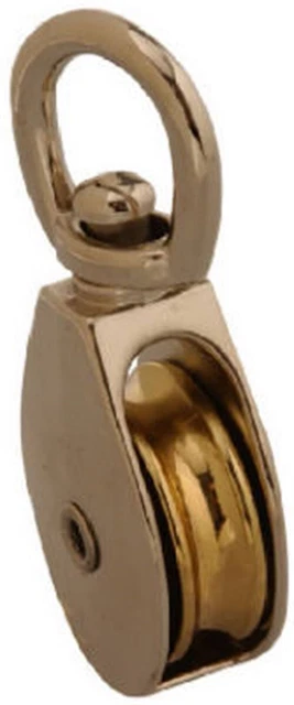 Campbell T7655002N Nickel Copper Swivel Eye Pulley 3/4 Dia. in. (Pack of 20)