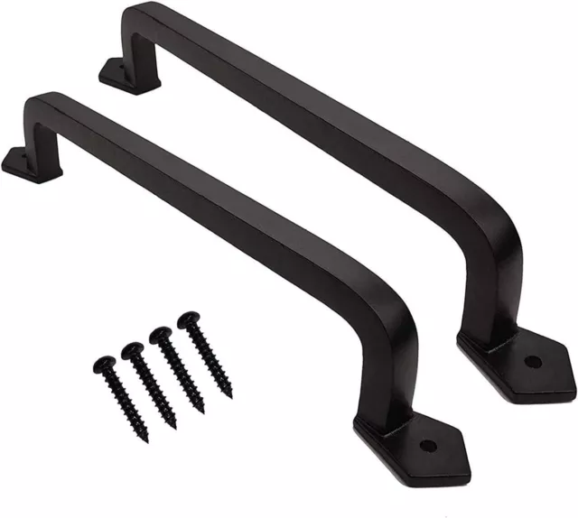 Cabinet Hardware Drawer Pulls Wrought Iron Sliding Door Handle, Barn Door Handle