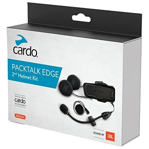 Cardo unisex adult Packtalk EDGE 2ND HELMET KIT With Sound By JBL Black One S...