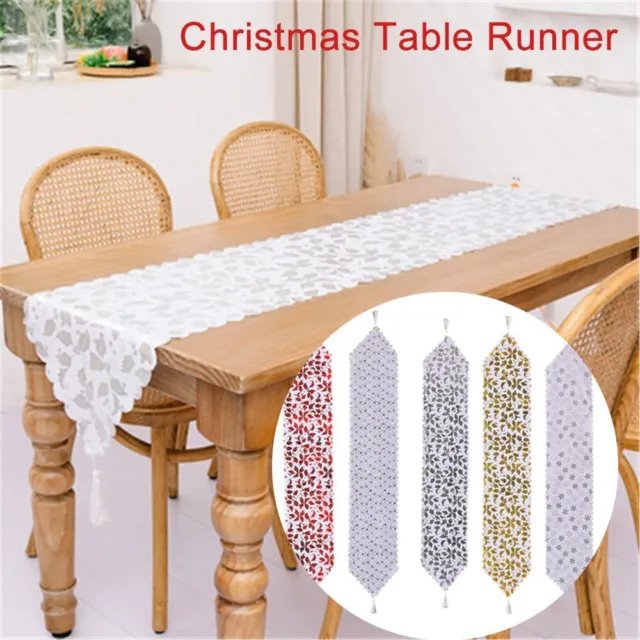 Bronze Tischtuch im Speisesaal Christmas Table Runner Tischdecken Dress Up