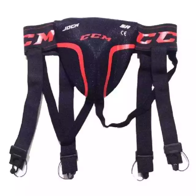 CCM Jock Strap Combo Ice Inline Hockey Roller Street Sports Protection Box