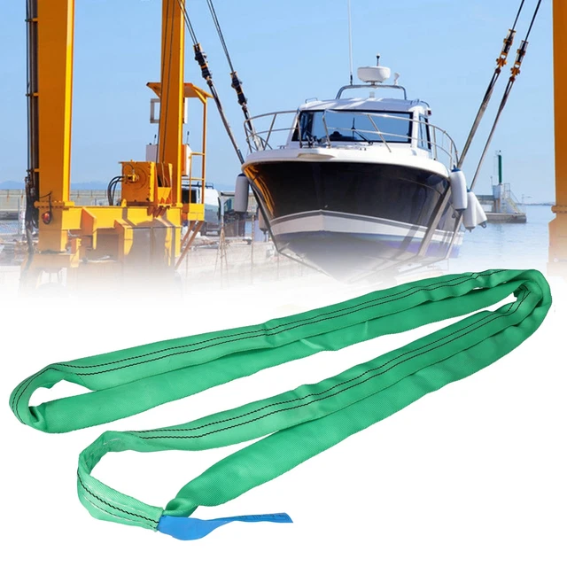 (2 m) Tessuto paranco sollevamento rotondo imbracatura resistente all'usura portatile infinito per