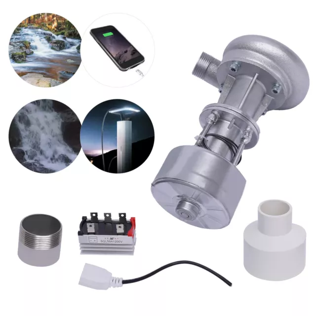 Micro Hydroelectric Generator Hydro Power Station Water Turbine Generator NEW 1*
