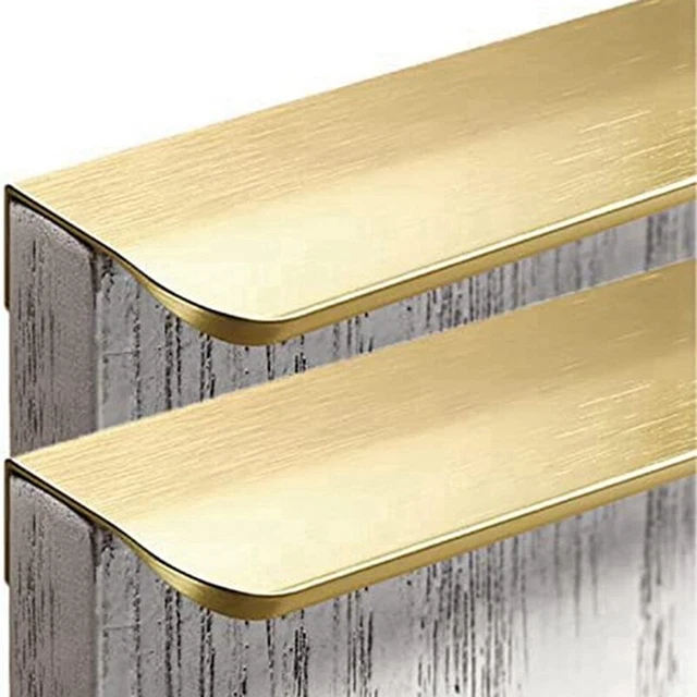 Piaggia adesiva pavimento ferma passatoia in alluminio oro - cm.73x26