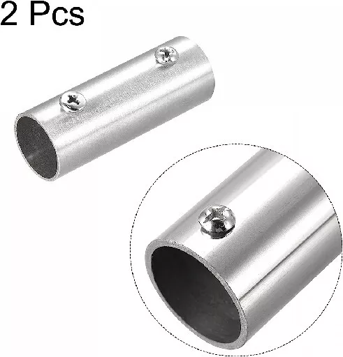 Raccordo tubo binario in acciaio inox 2 vie 60 mm L 202 spazzolato per 0,78" OD