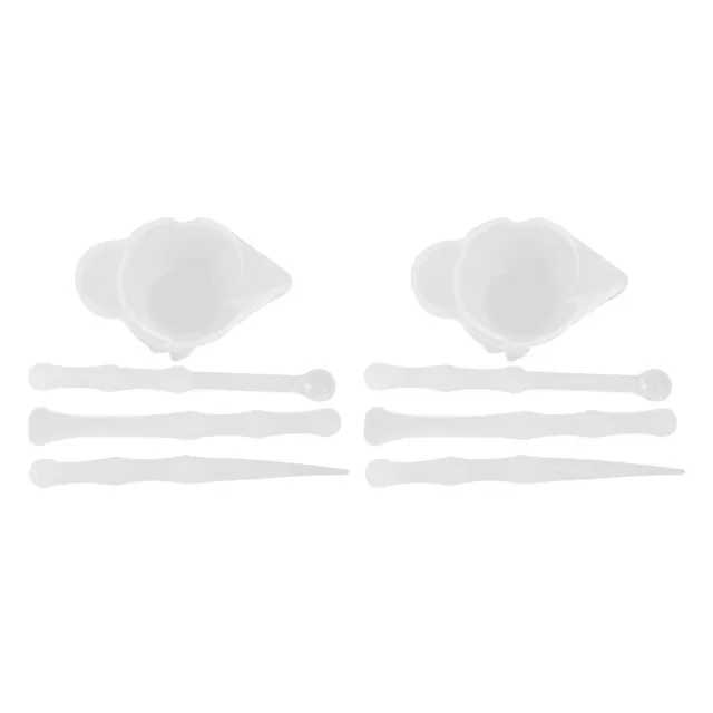 2 Set Klebewerkzeug Mischbecher Aus Silikon UV-Epoxid Epoxidharz