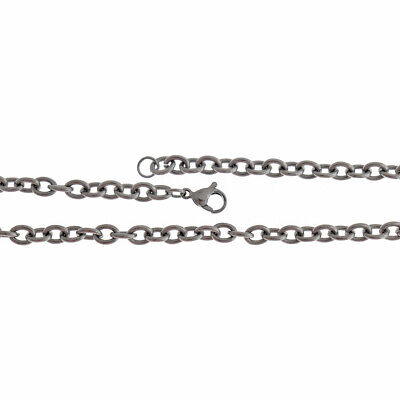Collar de cadena de cable de acero inoxidable 21" - 5 mm - 1 collar - N147