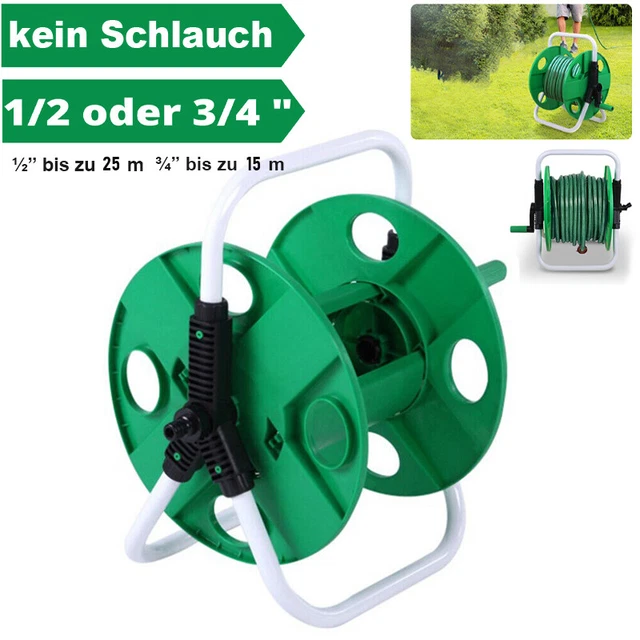 OFFSCH Schlauchtrommel Für Gartenschlauch - Kompakt Bis 20 Meter Mit Edelstahlgriff
