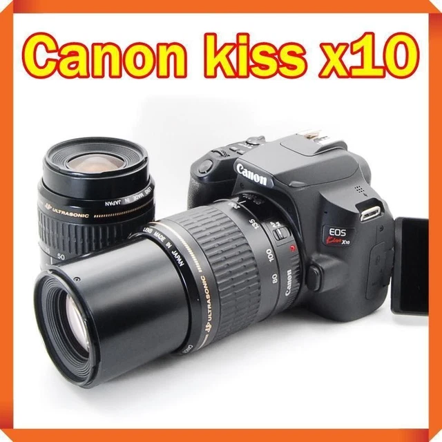 Canon - ＣＡＮＯＮ　ＥＯＳ　ＫＩＳＳ　Ｘ１０ Canon EOS Kiss X10 EF-S18-55 is STM KIT Black Japan Domestic
