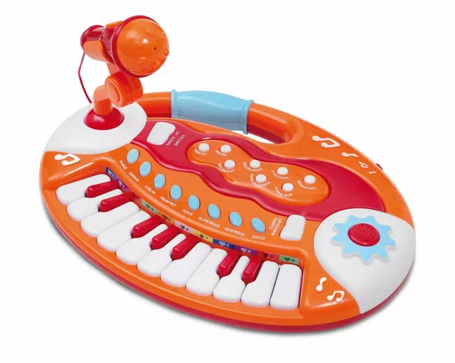 Bontempi BK 1825 - Tastierina Da Tavolo 18 Tasti Con Microfono