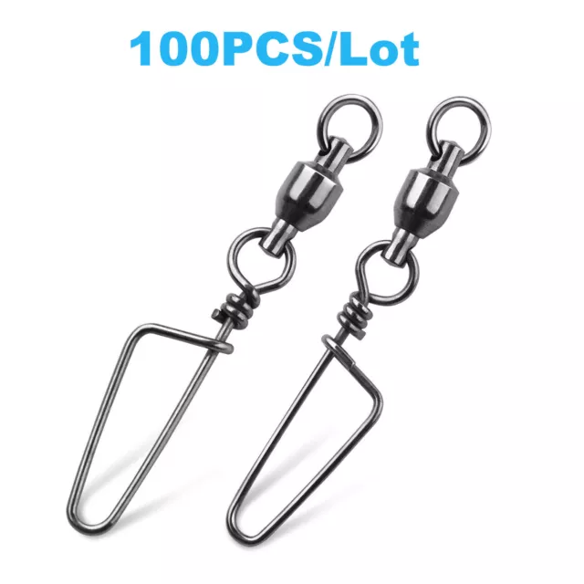 FISHING ROLLING SWIVELS Snap Fishing Swivels Snap Fishing Connector Tackles  $14.03 - PicClick AU