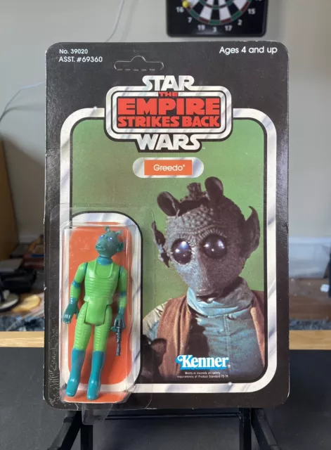 Vintage Kenner Star Wars Greedo Figure Card 41 Back MOC Lot ORIGINAL OWNER! ESB