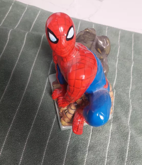 Marvel Comics SPIDER-MAN Hand-Painted Ceramic Coin Bank Comic Piggy Bank