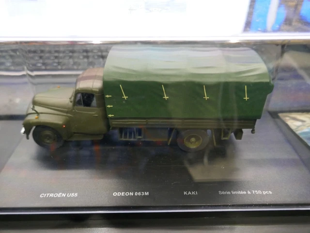 ODEON Citroën U55 1960 Échelle 1:43 Camion Militaire Miniature - Kaki - Foto 12