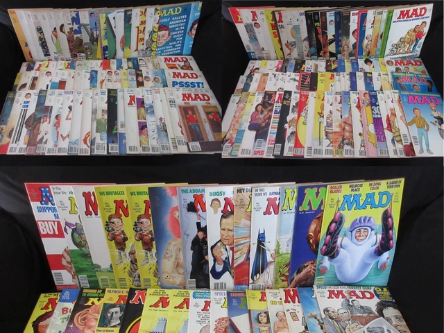 MAD Magazine Lot (HUGE LOT OF 213) Issues #132-351 (near complete run!), 1970-96