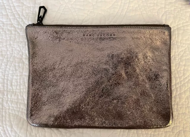 Marc Jacobs for Target / Neiman Marcus Distressed Pewter Leather Clutch