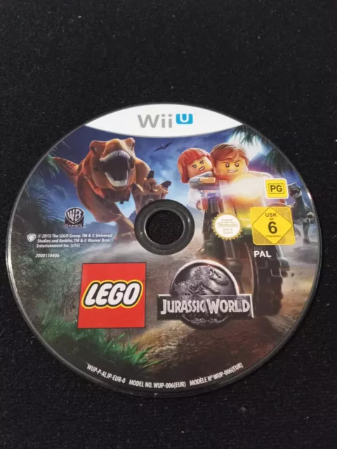 LEGO Jurassic World for Nintendo Wii U.  Disc Only.  Fantastic Condition.