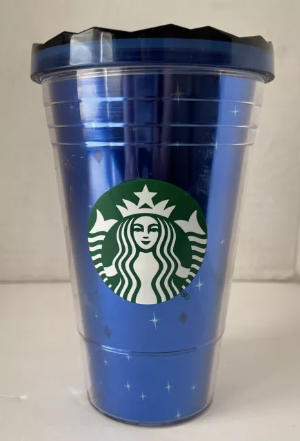 Starbucks Disneyland Cold Tumbler Cup 60th Diamond Celebration Blue 2015