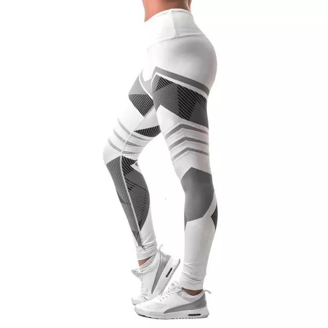 Damen Leggings lange Yoga Gym Jogginghose Frauen Fitness Sporthose Push Up S-XL