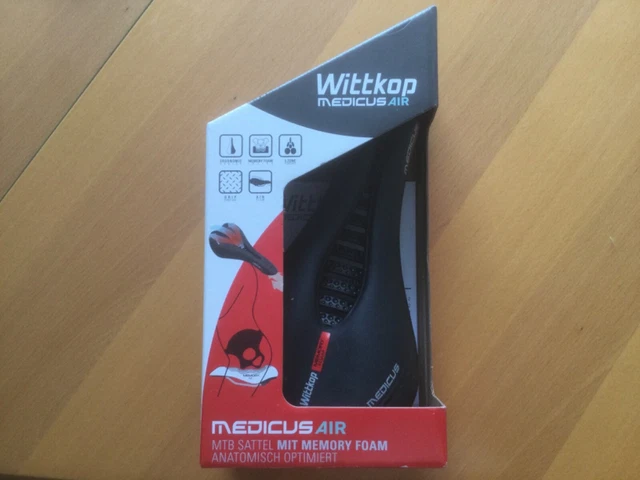 Wittkop Medicus Air MTB Sattel mit Memory Foam 5 Zonen Design Fahrradsattel  NEU