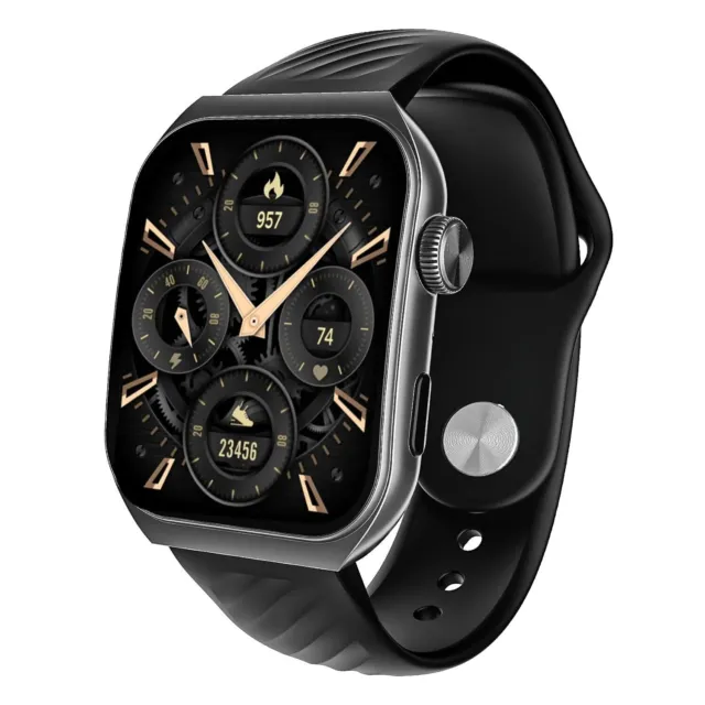 V&Y Ultima Vogue Smart Watch with 1.96" AMOLED Curved Display, Bluetooth Calling
