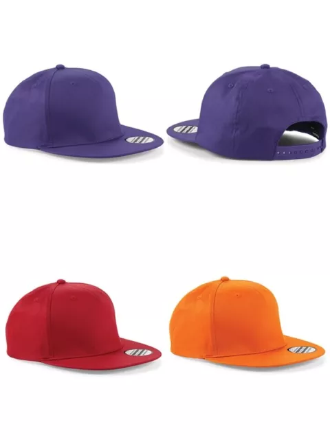 Beechfield Snapback Baseballkappe Kappe Cap Hat Mütze Basecap Schirmmütze