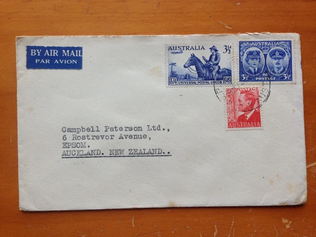 1950 Australia Multi Stamps Sydney Gpo Nsw Cancel With Exhibition Cinderella