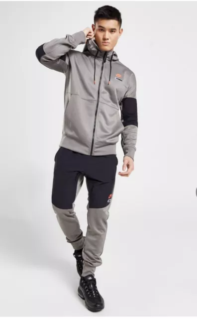 NIKE SPORTSWEAR Air Max Full Black To Black Grey Mens Tracksuit Size L 159.99 PicClick UK