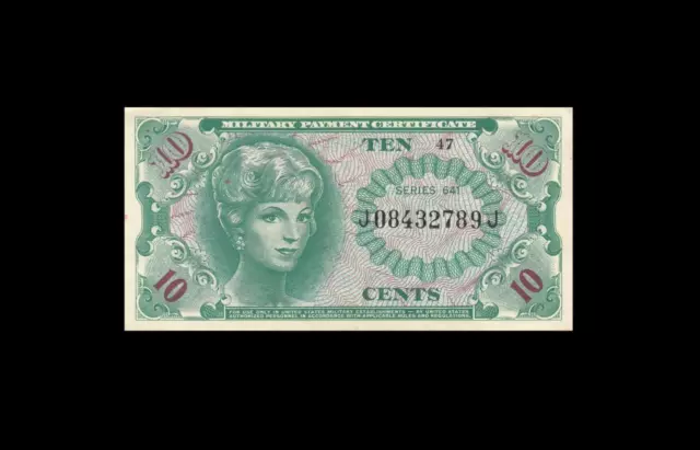 1965 MPC UNITED STATES 10 CENTS **SERIES 641** (( aUNC ))