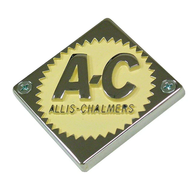 ACS138 Creme Emblem   ---   Steering wheel and front nose Fits Allis Chalmers