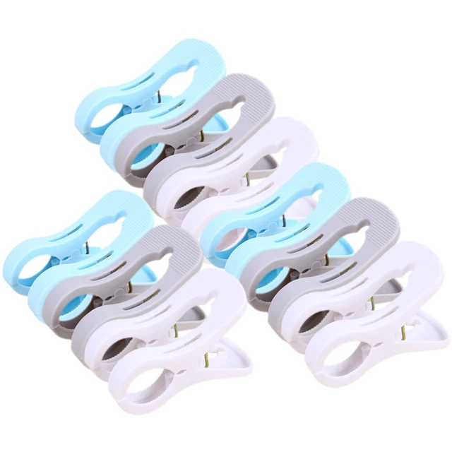 9pcs Plastic Portproof trapunta morsetti per asciugatura abbigliamento Clip per