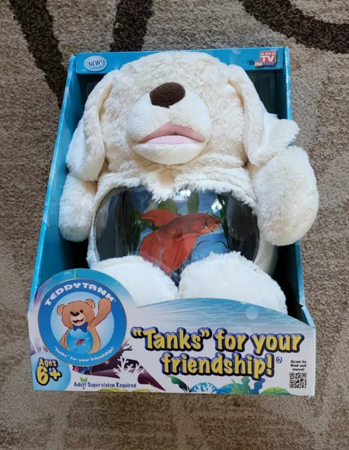 As Seen on TV Teddy Tank Cute Dog TANKS FOR YOUR FRIENDSHIP! Fish Tank
