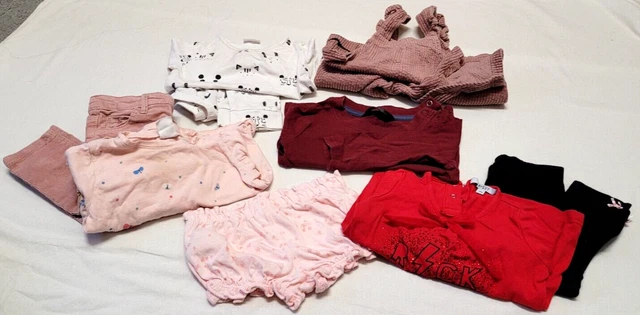 Bundle Of  Baby Clothes 6-9months Old Girls Mixed Brands NEXT, F & F, Zara...